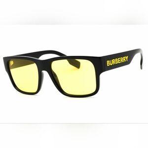 NWT, Burberry 0BE4358 Black/Yellow, Size57X18X145.